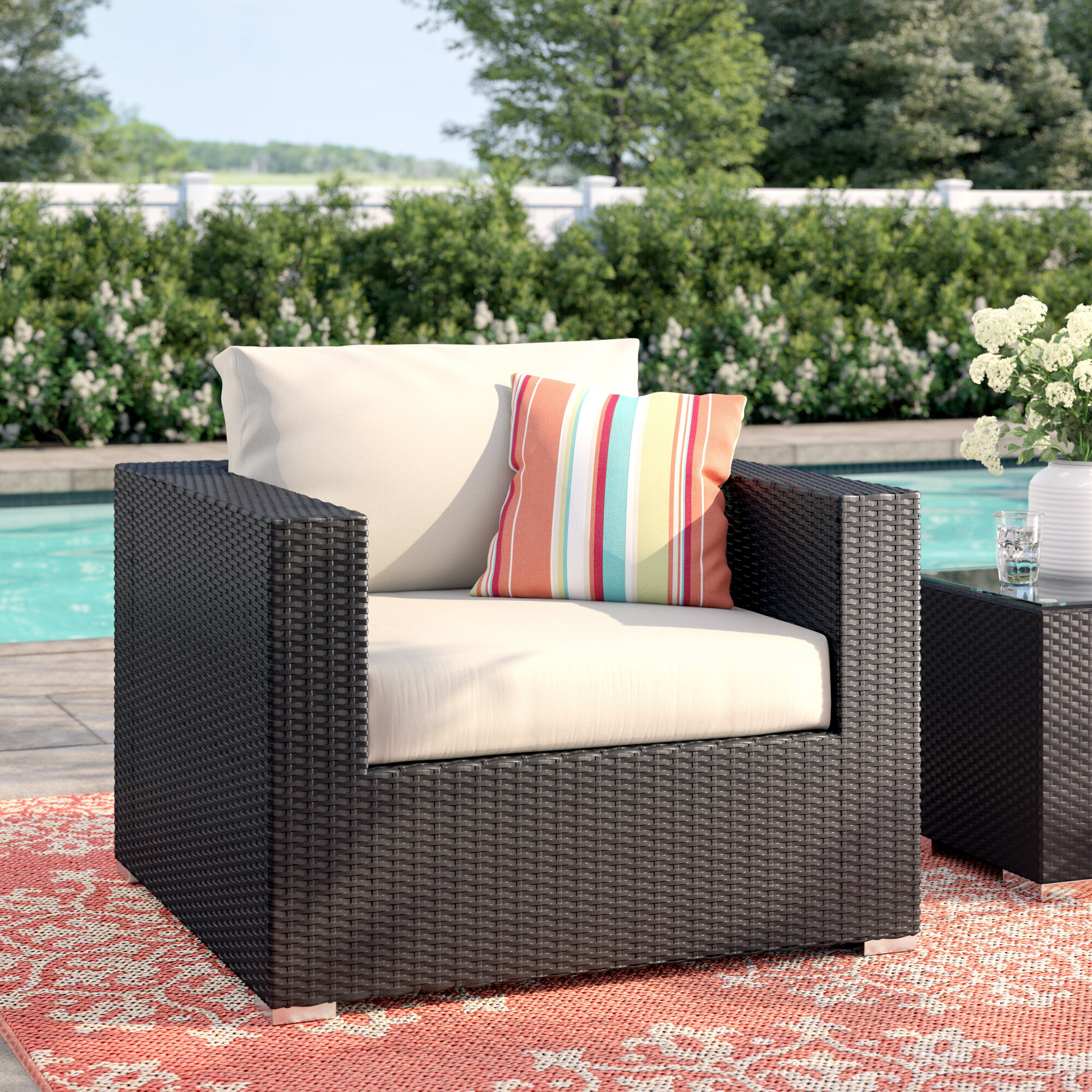 Brentwood Patio Chair With Cushions Reviews Joss Main