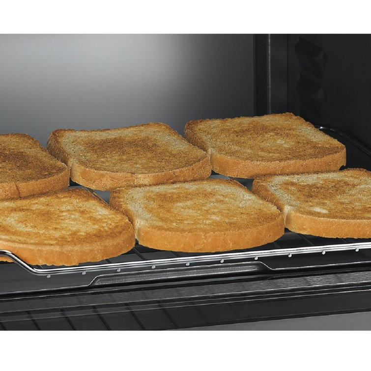Hamilton Beach 31412c Stainless Steel 6 Slice Countertop Toaster Oven With Bake Pan Wayfair Hamilton Beach 31412c Stainless Steel 6 Slice Countertop Toaster Oven With Bake Pan Wayfair