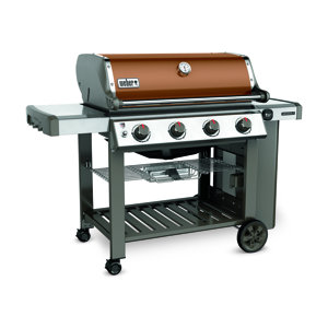 Genesis II E-410 4-Burner Propane Gas Grill with Side Shelves