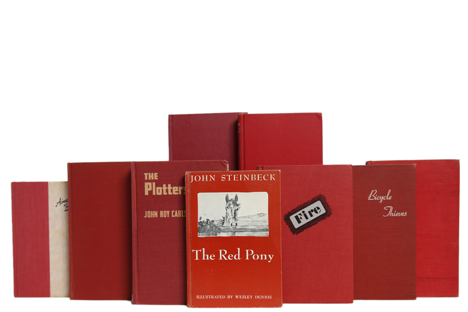 Booth Williams 20 Piece Midcentury Garnet Novels Authentic Decorative Book Set Wayfair