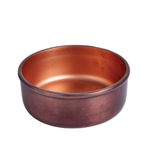 Matte Black Decorative Bowl with Copper Interior for Potpourri Keys or Fruit