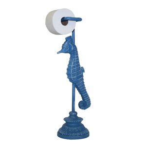 Free Standing Seahorse Toilet Paper Holder