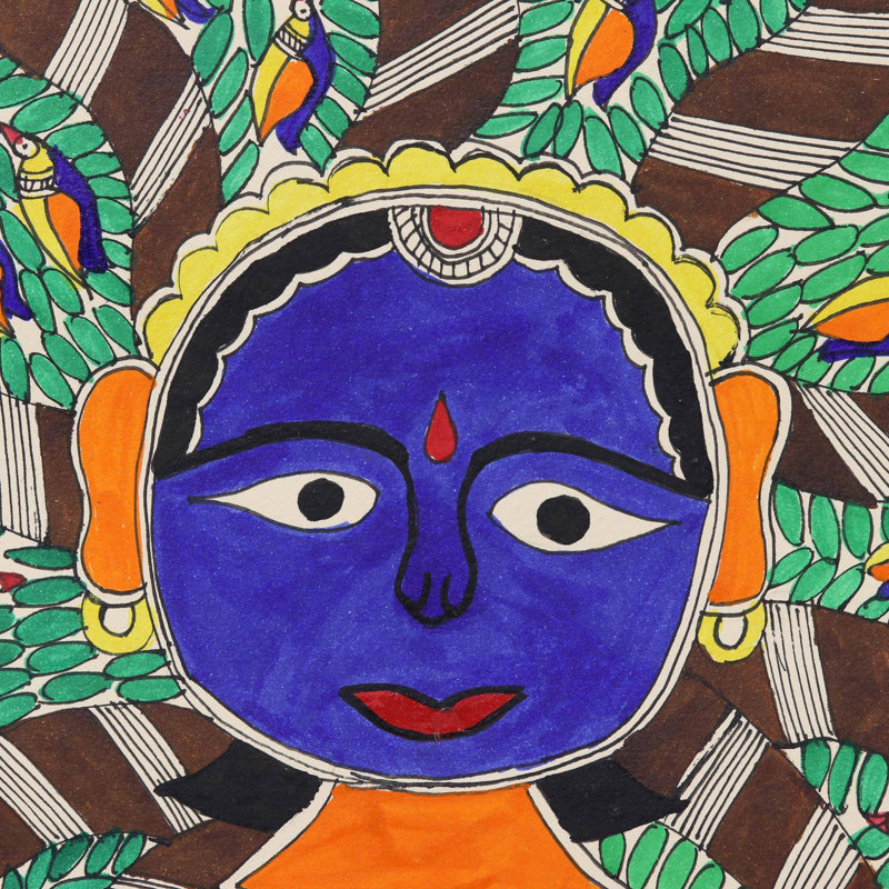 World Menagerie Wool Tree Of Life Madhubani Painting Wall Hanging Wayfair