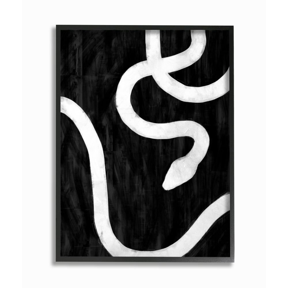 orren ellis snake silhouette black and white animal design by daphne polselli graphic art print wayfair snake silhouette black and white animal design by daphne polselli graphic art print
