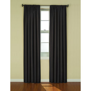 Columbia Solid Blackout Thermal Rod Pocket Single Curtain Panel