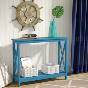 light blue console table