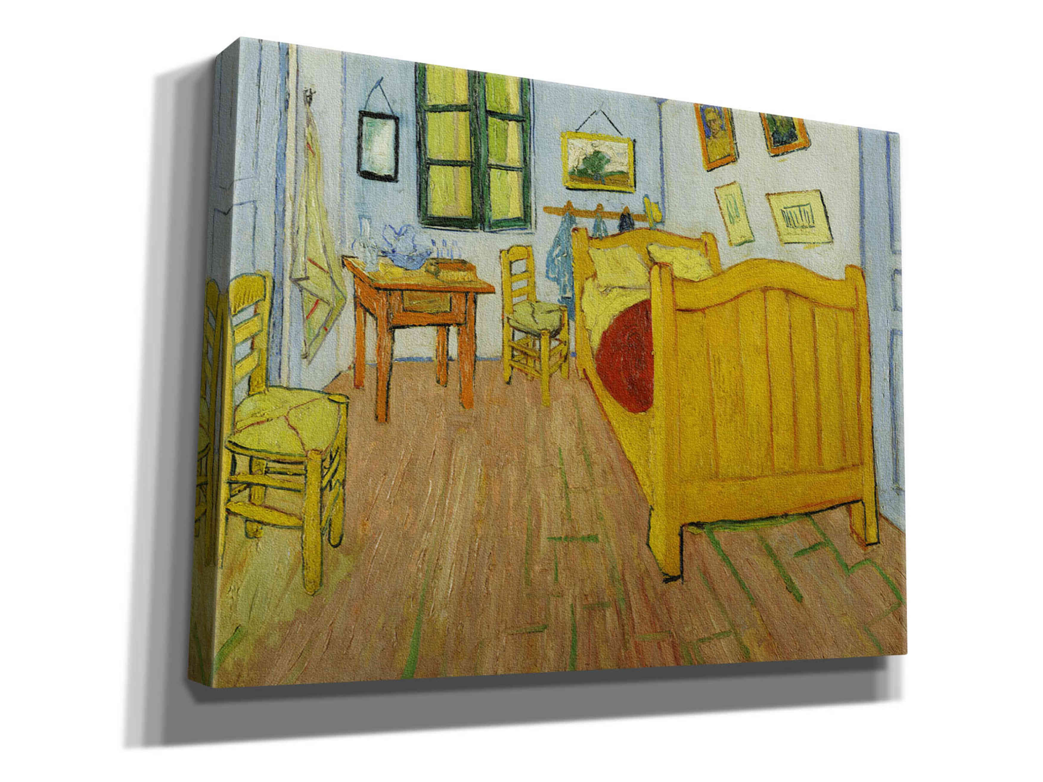 Vault W Artwork Bedroom in Arles by Vincent Van Gogh - Wrapped Canvas ...