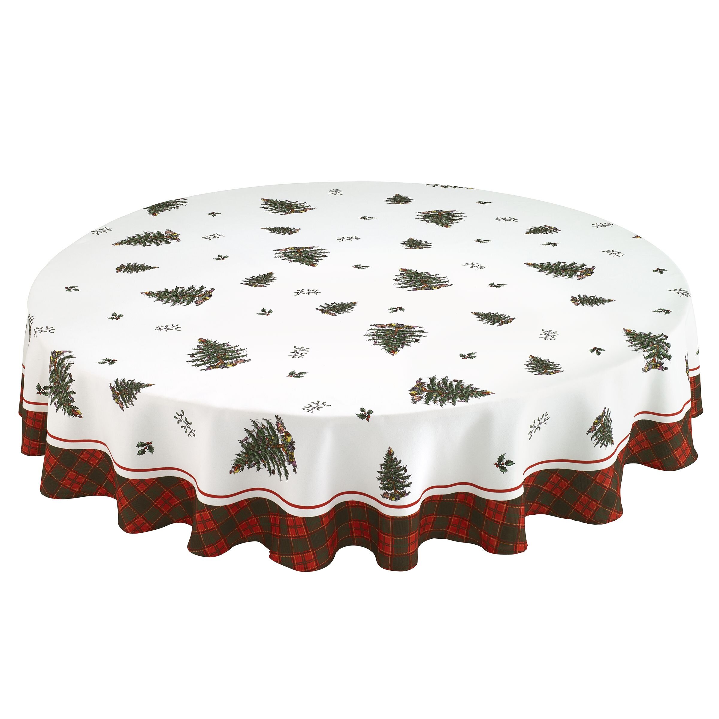 round christmas tablecloth