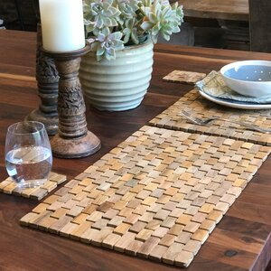 Recycled Teak Placemat Set (Set of 2)