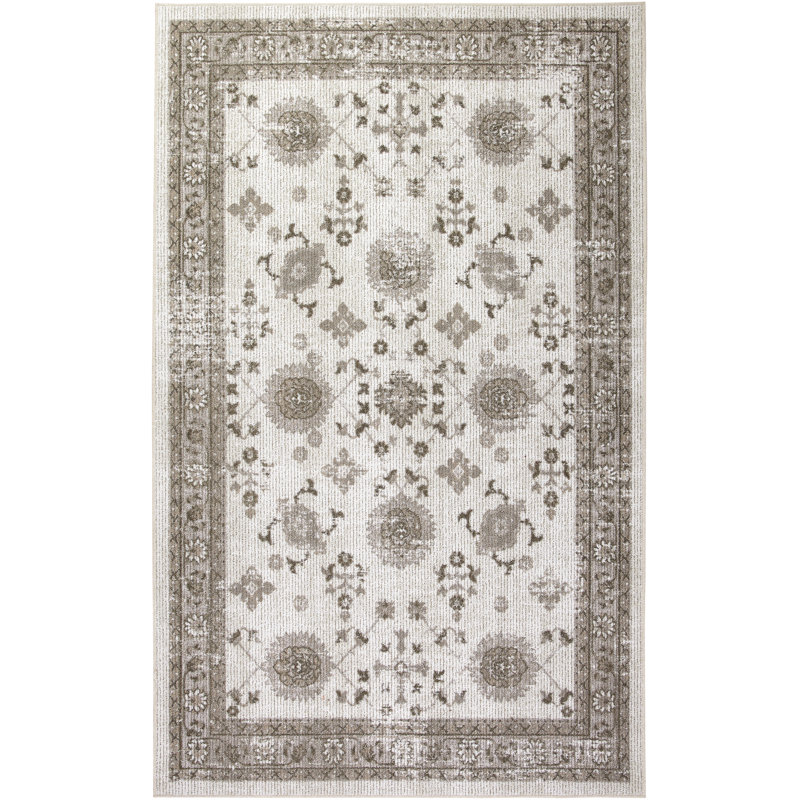 Canora Grey Washburn Neutral Oriental Hooked Cream Area Rug Reviews Wayfair