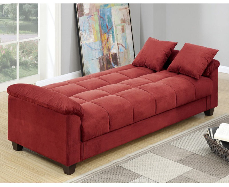 Winston Porter Kasen Microfiber 84 Pillow Top Arm Sleeper
