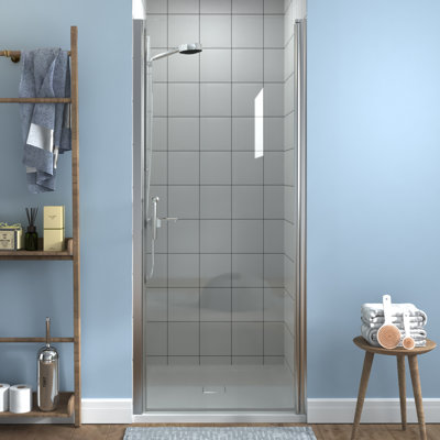 32-33 3/8 in.W x 72 in.H Pivot Frameless Glass Shower Door