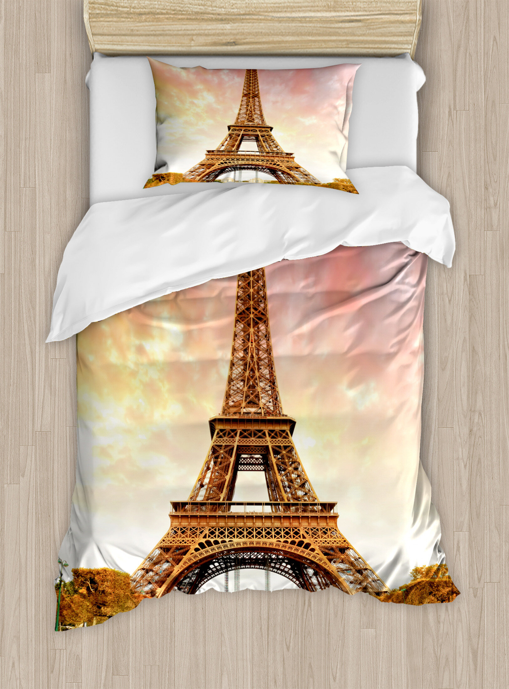 East Urban Home Eiffel Tower Duvet Cover Set Wayfair