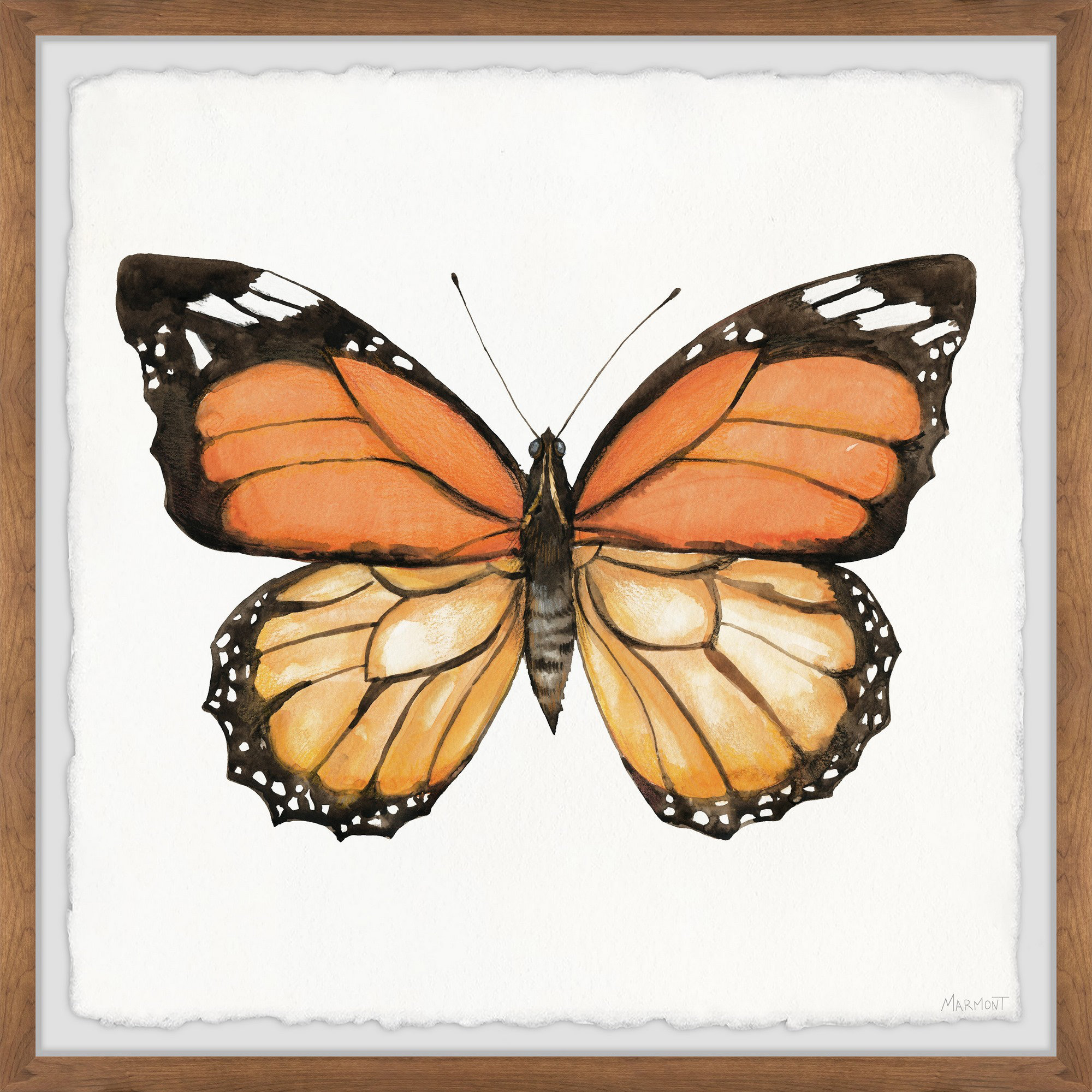 August Grove® Butterfly Unleashed Picture Frame Painting Wayfair