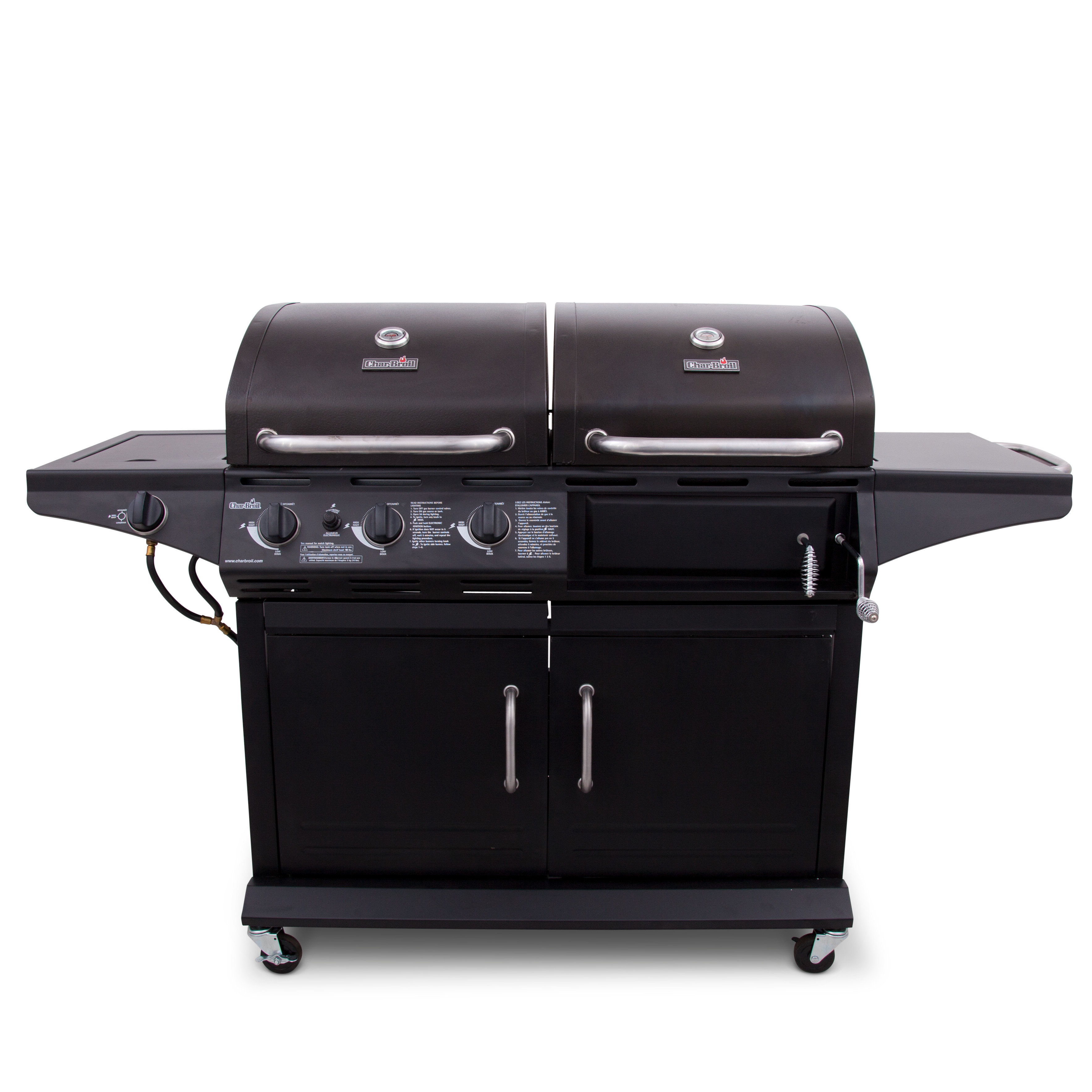 Charbroil Deluxe Combo Charcoal Grill With Side Burner Reviews Wayfair Charbroil Deluxe Combo Charcoal Grill With Side Burner Reviews Wayfair