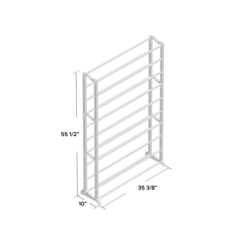 Rebrilliant Lynk 50 Pair Shoe Rack Reviews Wayfair