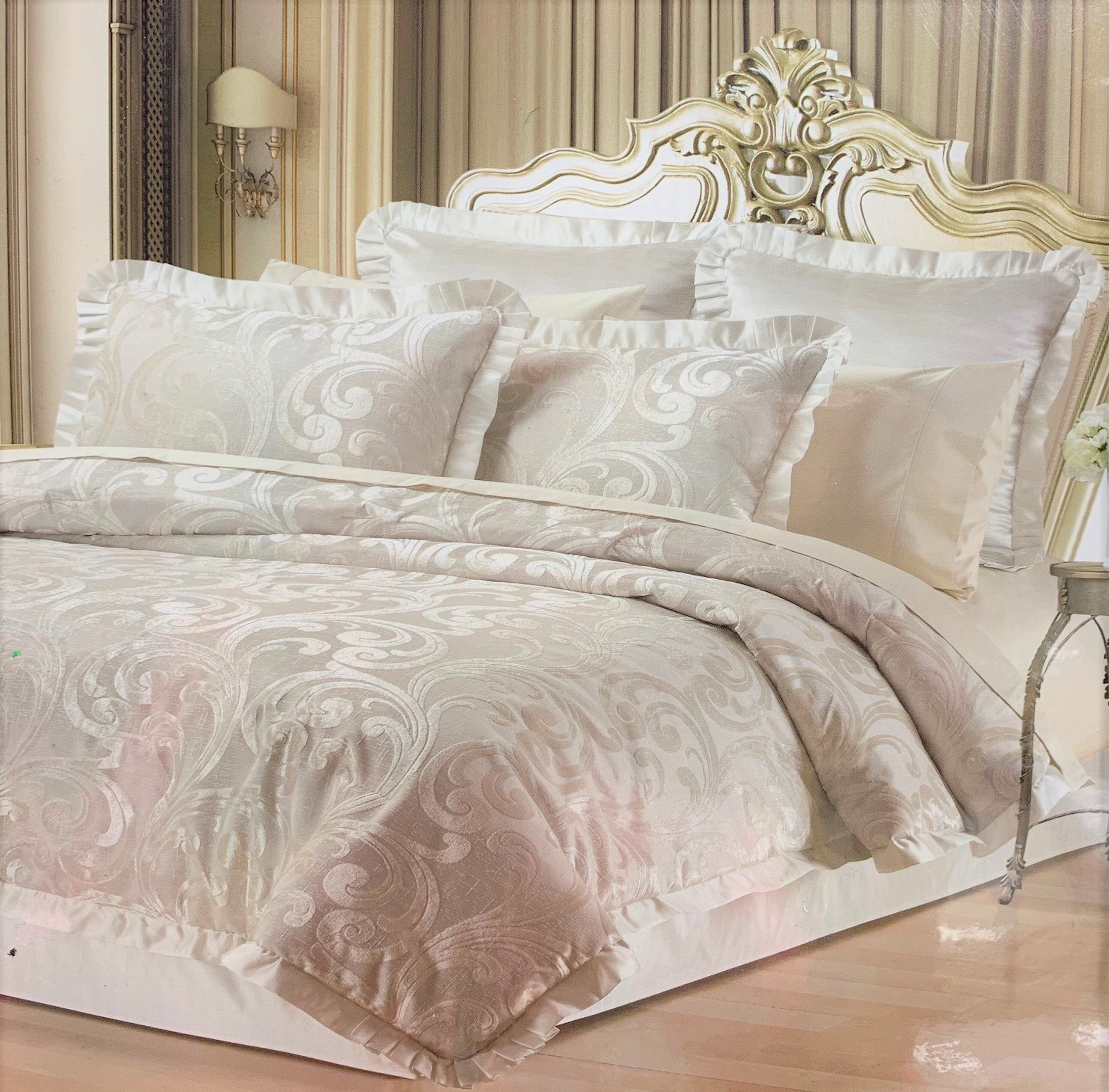 Astoria Grand Novella Woven Damask Comforter Set Wayfair