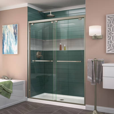Basco Celesta 60 X 72 Frameless Byp Sliding Shower Door Encore 60 X 76 Byp Semi Frameless Shower Door With Clearmax Technology