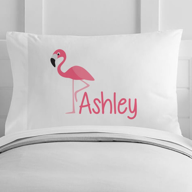 flamingo pillow case