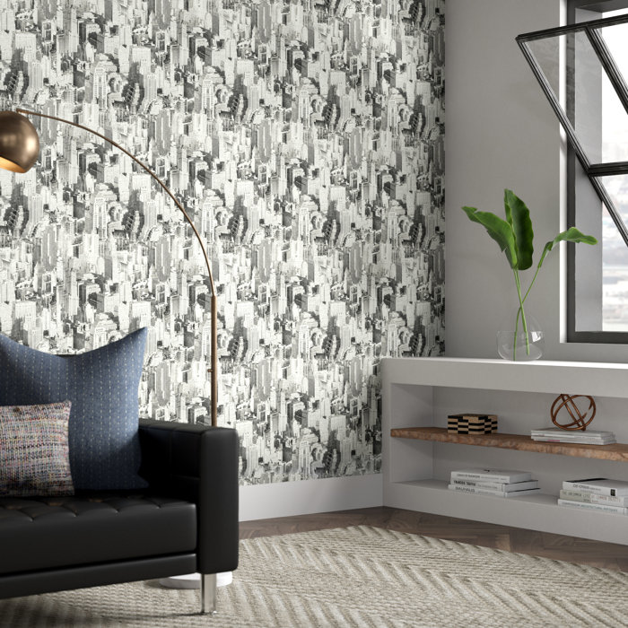 Hudson Oaks New York City 16 5 L X 20 W And Stick Wallpaper Roll Hudson Oaks New York City 16 5 L X 20 W And Stick Wallpaper Roll