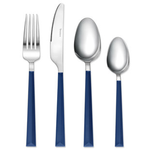 Blue Flatware Sets You Ll Love Wayfair Quickview Estate Blue