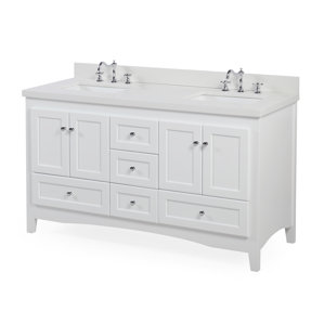 White Bathroom Double Vanity double vanities you'll love | wayfair White Bathroom Double Vanity double vanities you'll love | wayfair