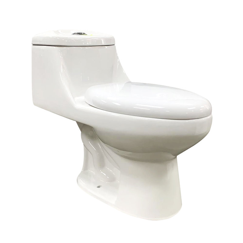 Unique Dual Flush Elongated One Piece Toilet Seat Included Wayfair