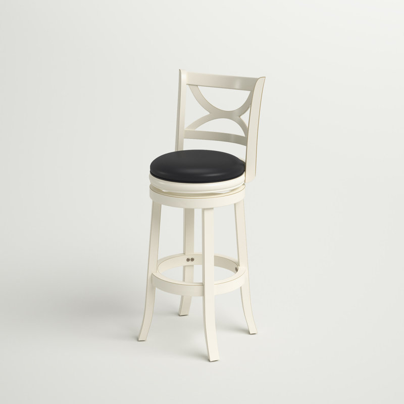 Adelaida Swivel Bar & Counter Stool Color: Buttermilk, Seat Height: Bar Stool (30" Seat Height)