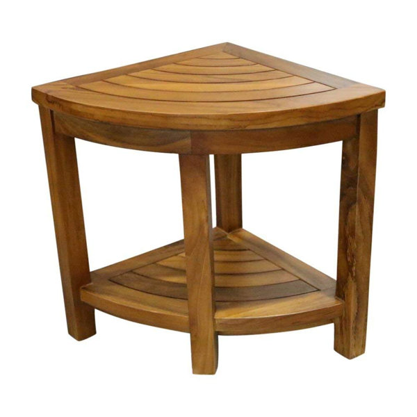 Millwood Pines Waskom 21 W Teak Shower Bench Reviews Wayfair
