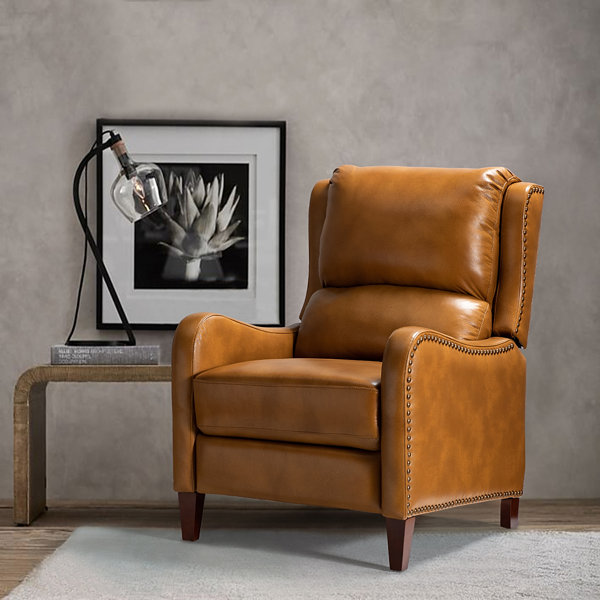 bipasha genuine leather manual recliner