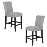 Minburn Solid Wood 25.2'' Counter Stool (Set of 2) by Latitude Run