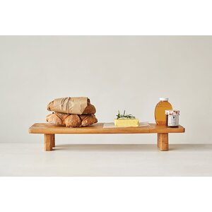 Mango Wood Footed Riser Serving Tray