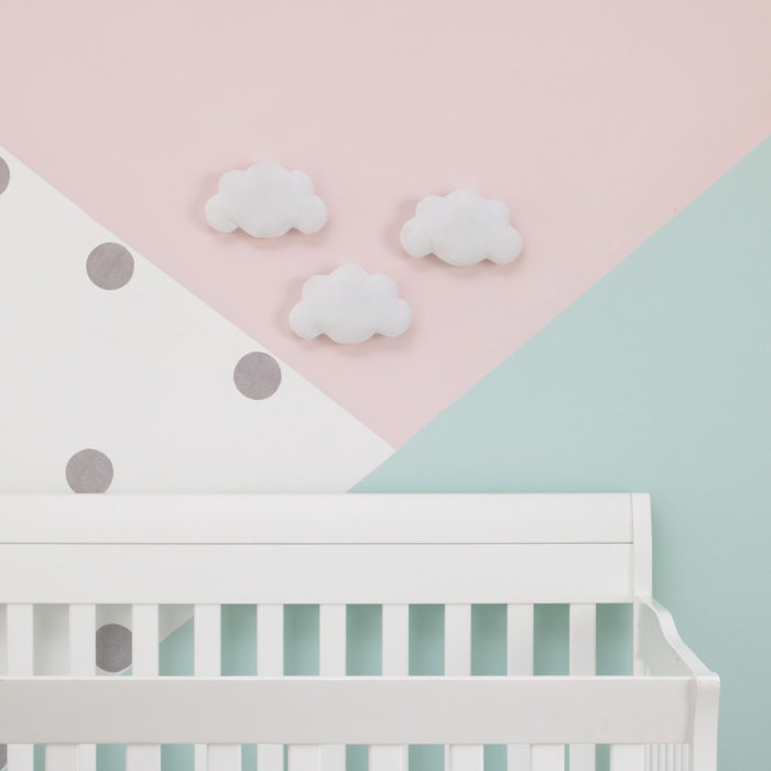 Isabelle Max Veale Soft Cloud Shaped Baby Nursery 3d Wall Decor