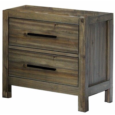 leachville tall 2 drawer nightstand