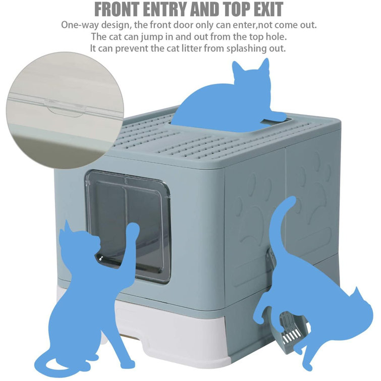 enclosed kitty litter