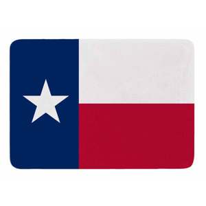 Texas Flag by Bruce Stanfield Memory Foam Bath Mat