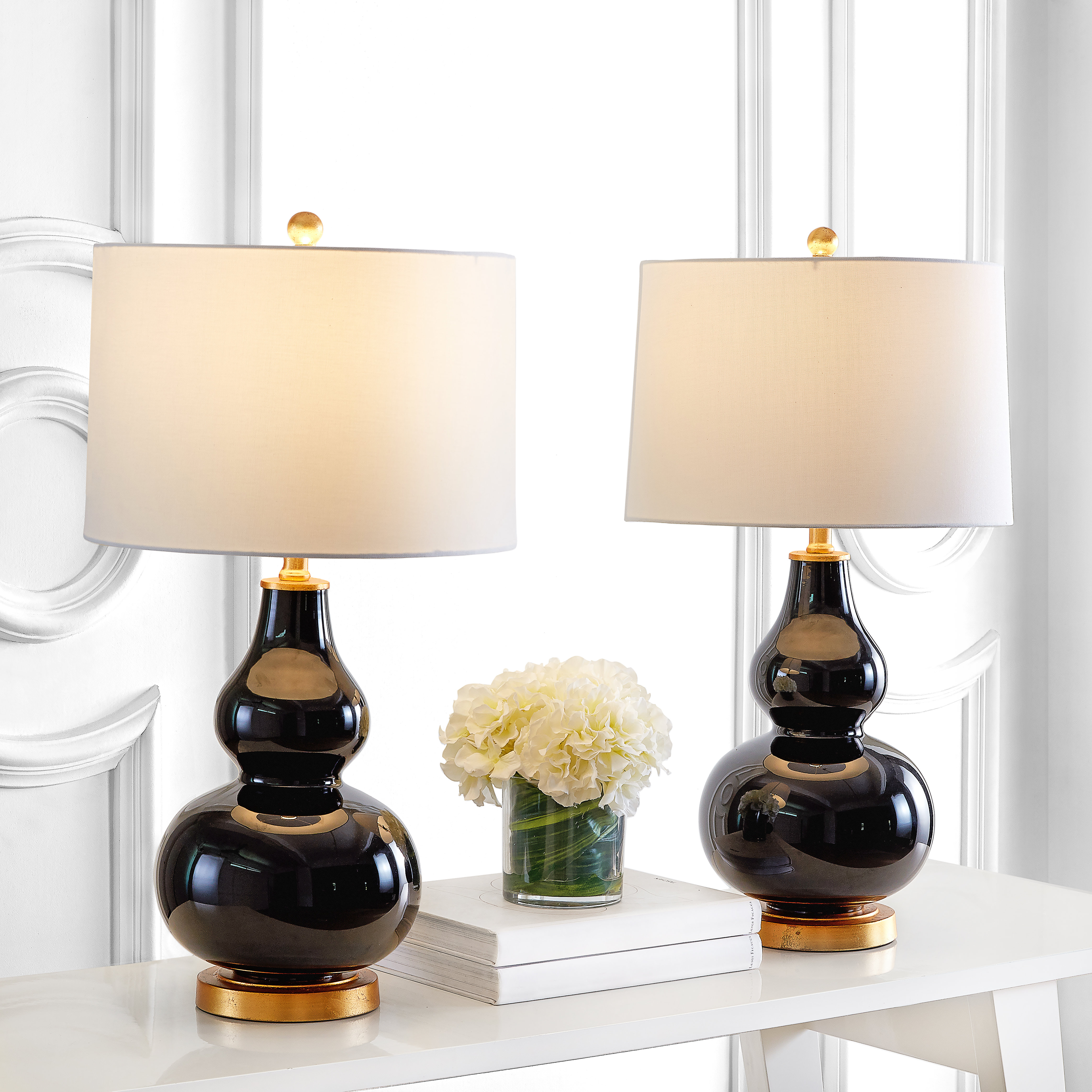 jewel filled table lamp