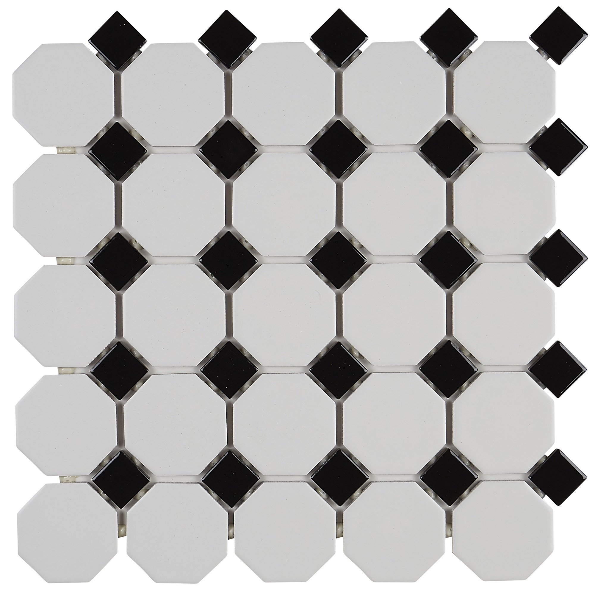 Itona Tile Osmond 2 X 2 Ceramic Octagon And Dot Mosaic Wall Floor Tile Reviews Wayfair