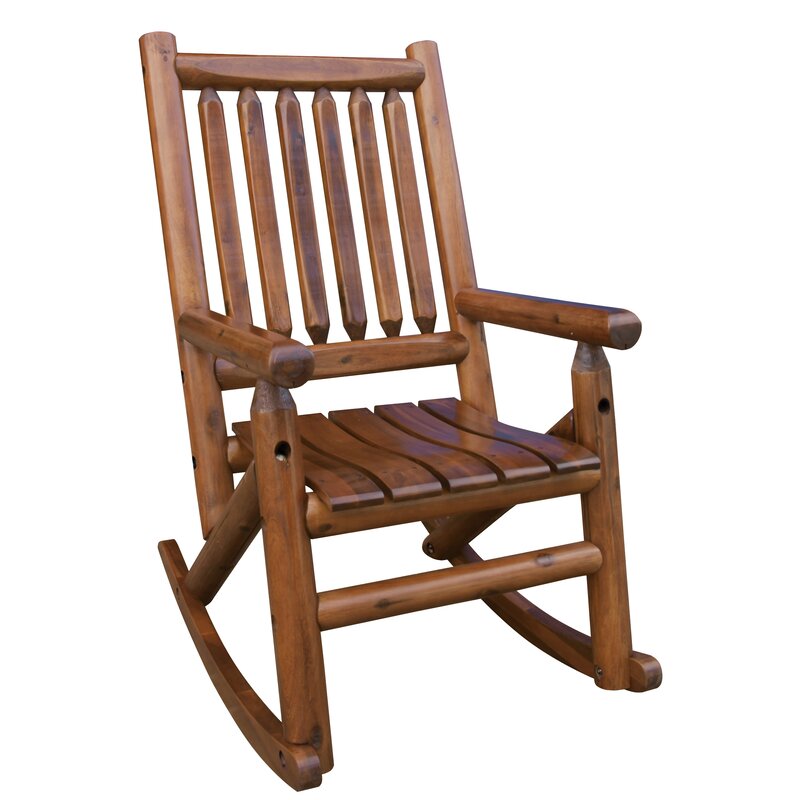 Amber-Log Single Porch Rocking Chair