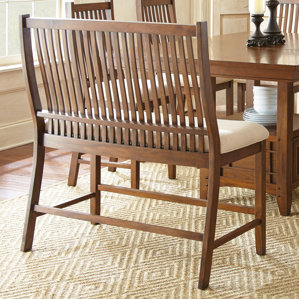 Quaker Upholstered Bench by Alcott Hill