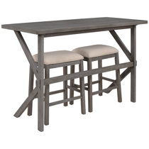 Gracie Oaks Aleya 2 Person Counter Height Dining Set Wayfair