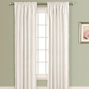 Anna Silk Rod Pocket Single Curtain Panel