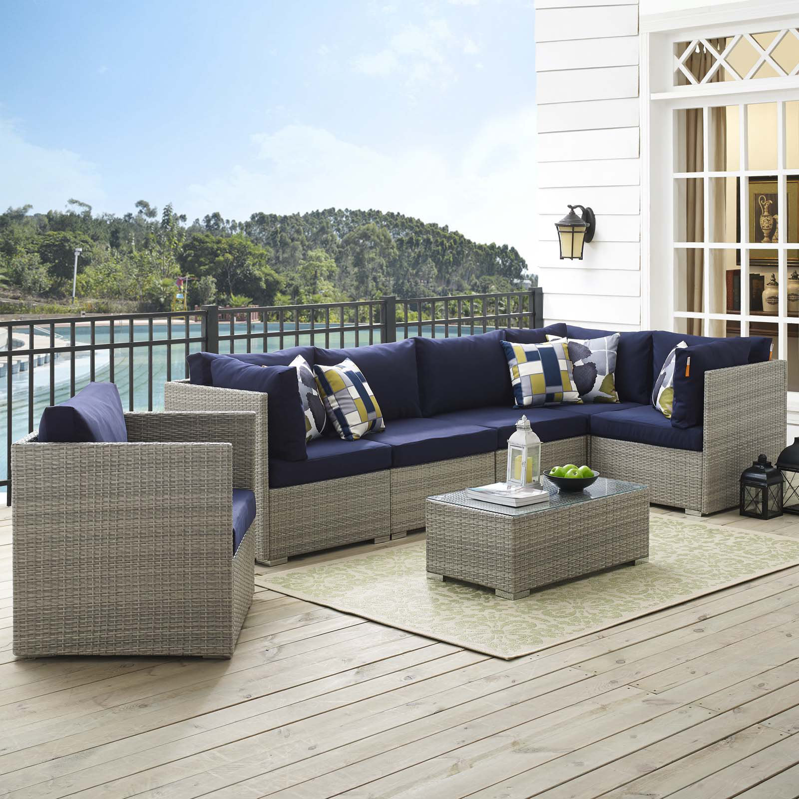 morley 4 piece sofa set with cushions