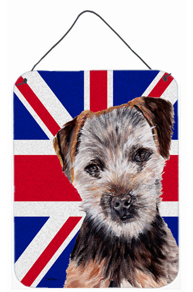 Caroline S Treasures Norfolk Terrier Puppy With English Union Jack British Flag By Sylvia Corban Painting Print Plaque Wayfair
