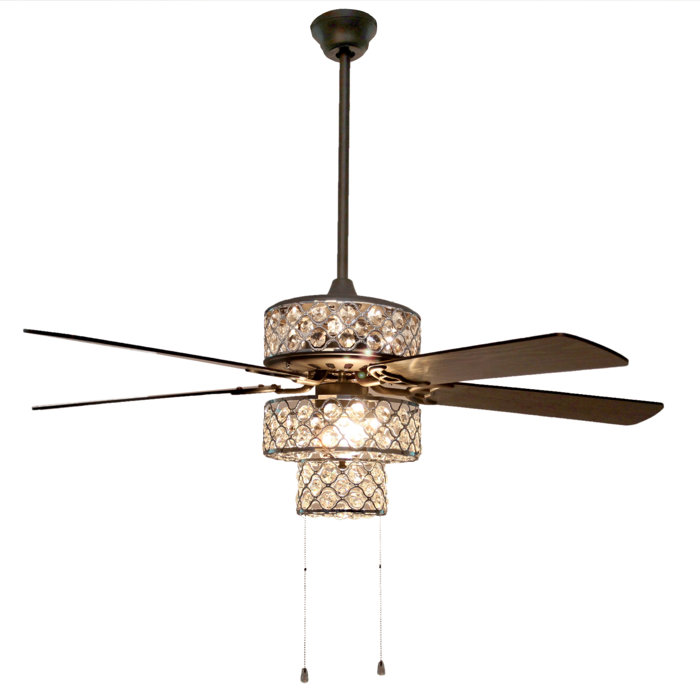 House Of Hampton 52 Marleigh Tri Tiered 5 Blade Ceiling Fan