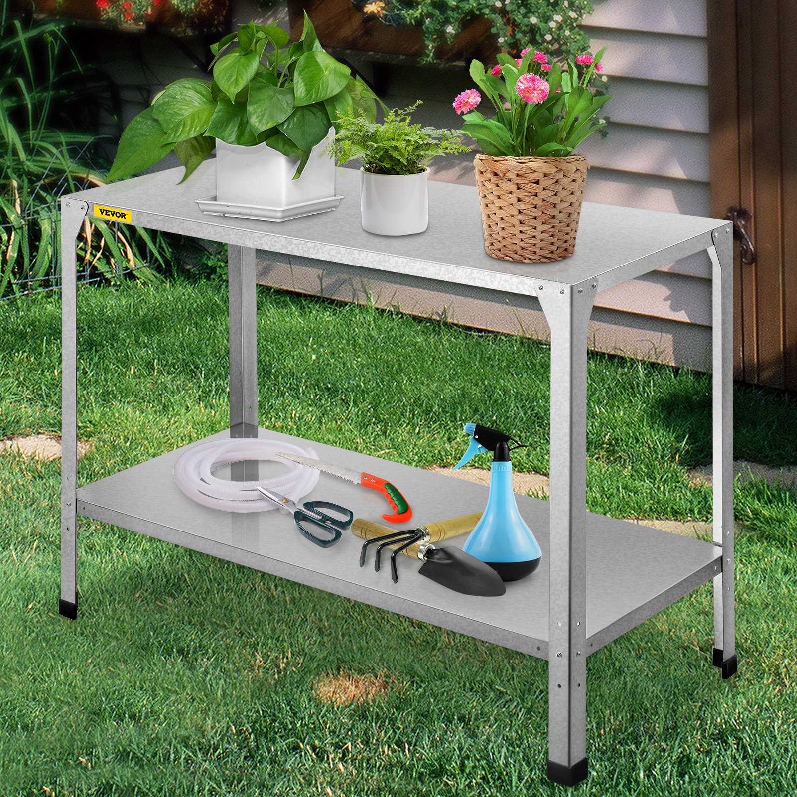 VEVOR Galvanized Steel Potting Bench Wayfair