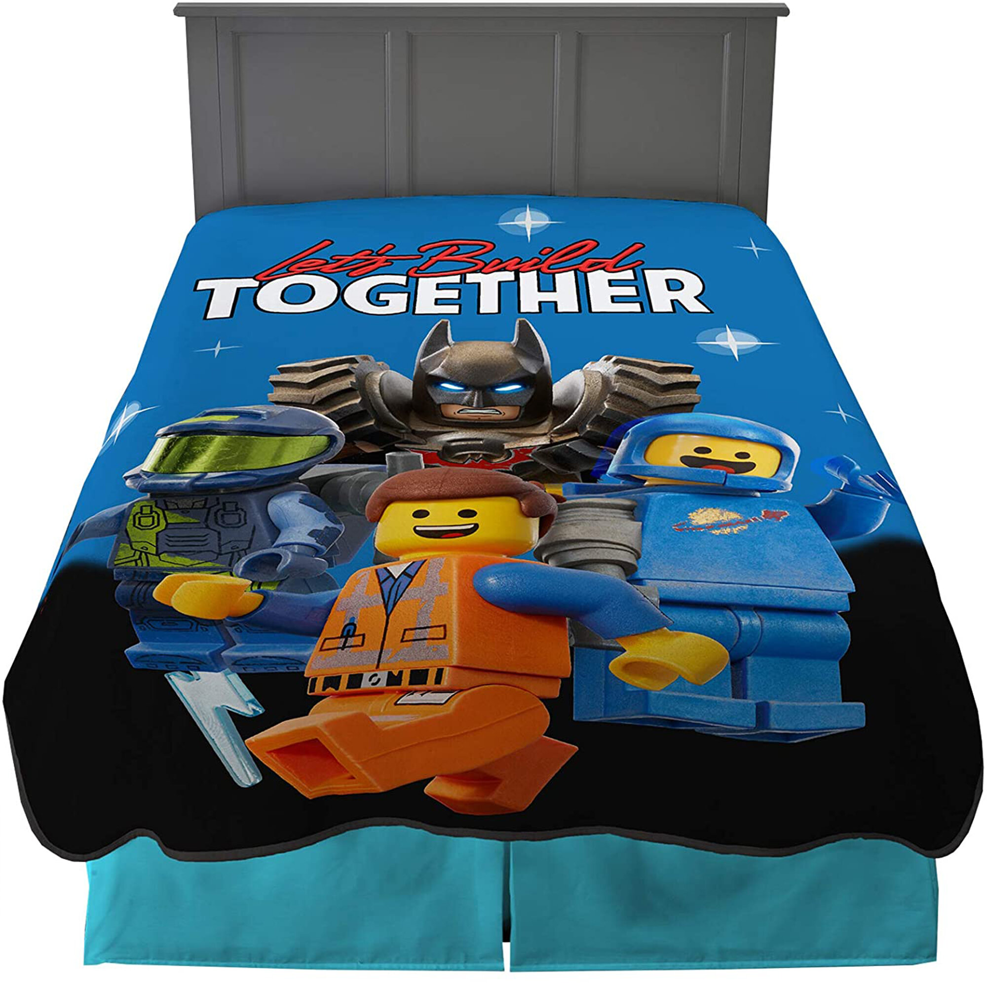 Official Lego City "construction "character Soft Fleece Snuggle Throw Blanket 