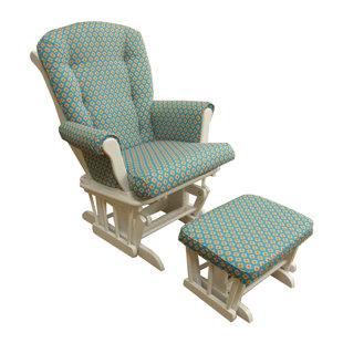 Go to store & view more images Royston Floral Glider and Ottoman by Harriet Bee