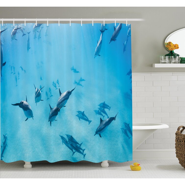 Hawaii Green Mahi Fish 100% Polyester Fabric Shower Curtain Bath Accessory Sets 
