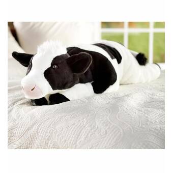 stuffed cow pillow